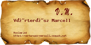 Várterész Marcell névjegykártya