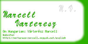 marcell varteresz business card